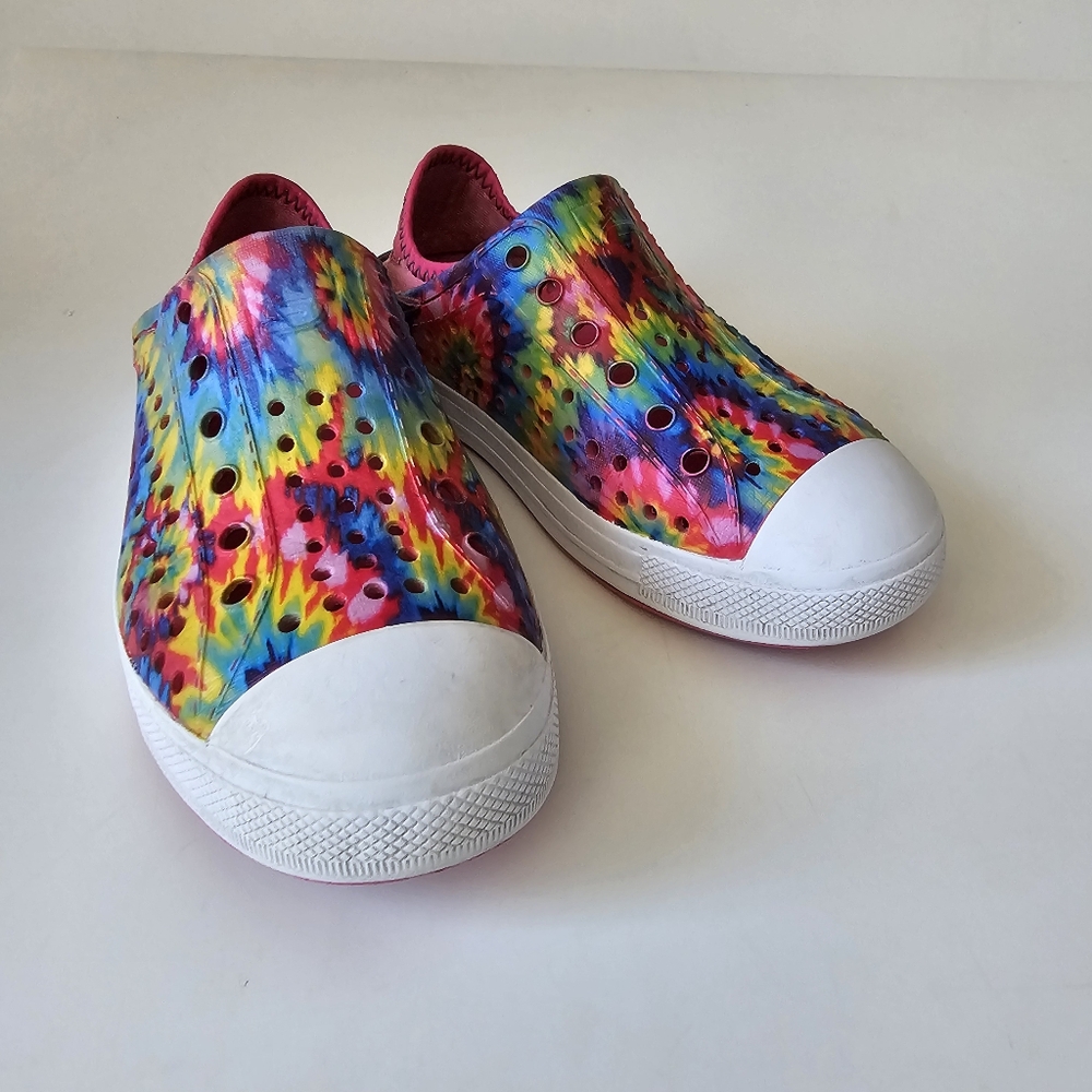 Skechers Cali Gear Guzman Girls Colorful Fold Down Back Shoes Summer Wat…